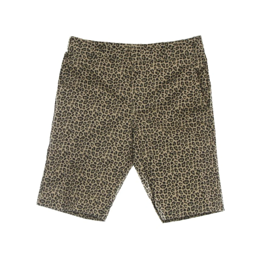 Dickies Leopard Print Shorts Streetwear Collectie Brown Heren