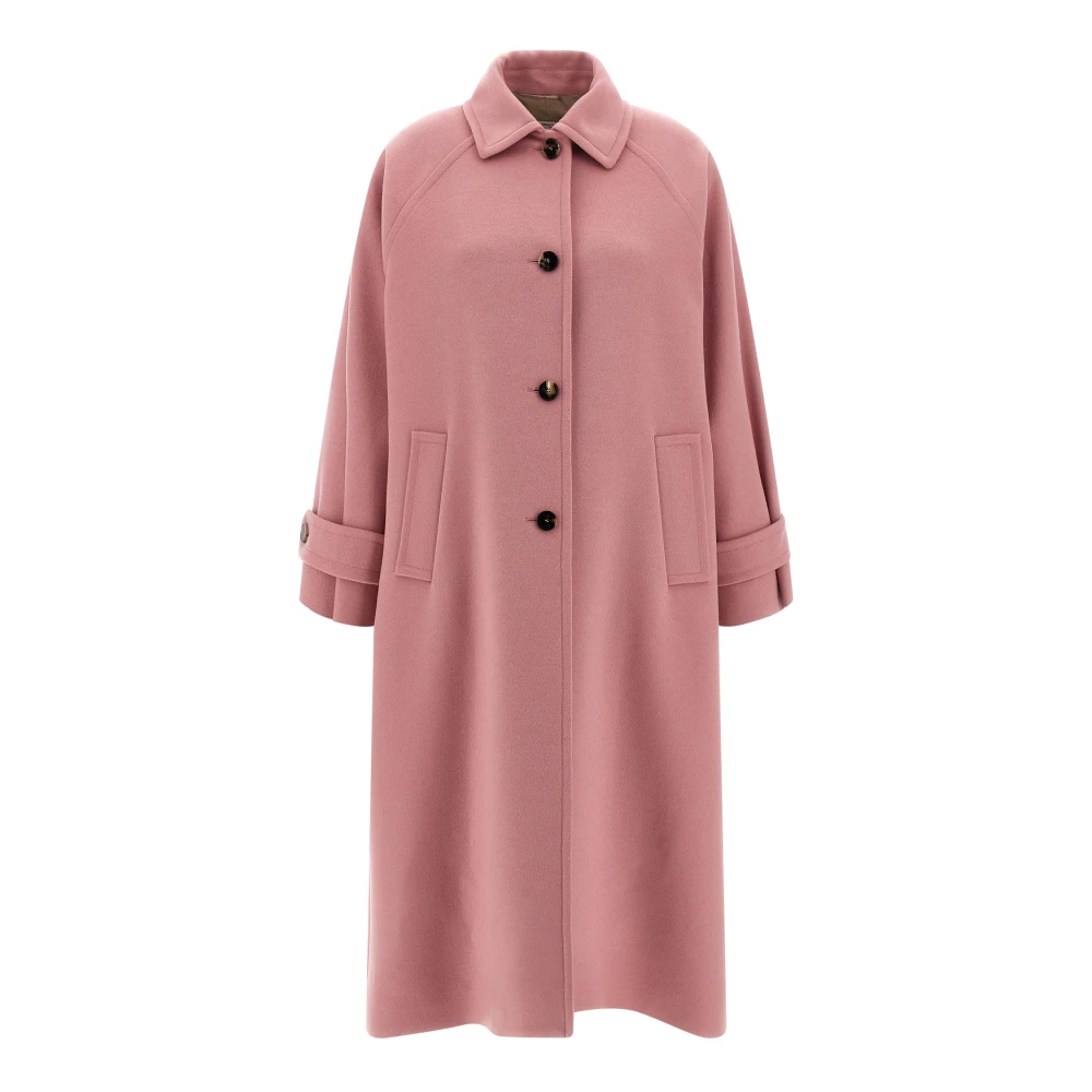 Alberto Biani Women's Pink Trench Coats - Single-Breasted Coats - Xs - Coats