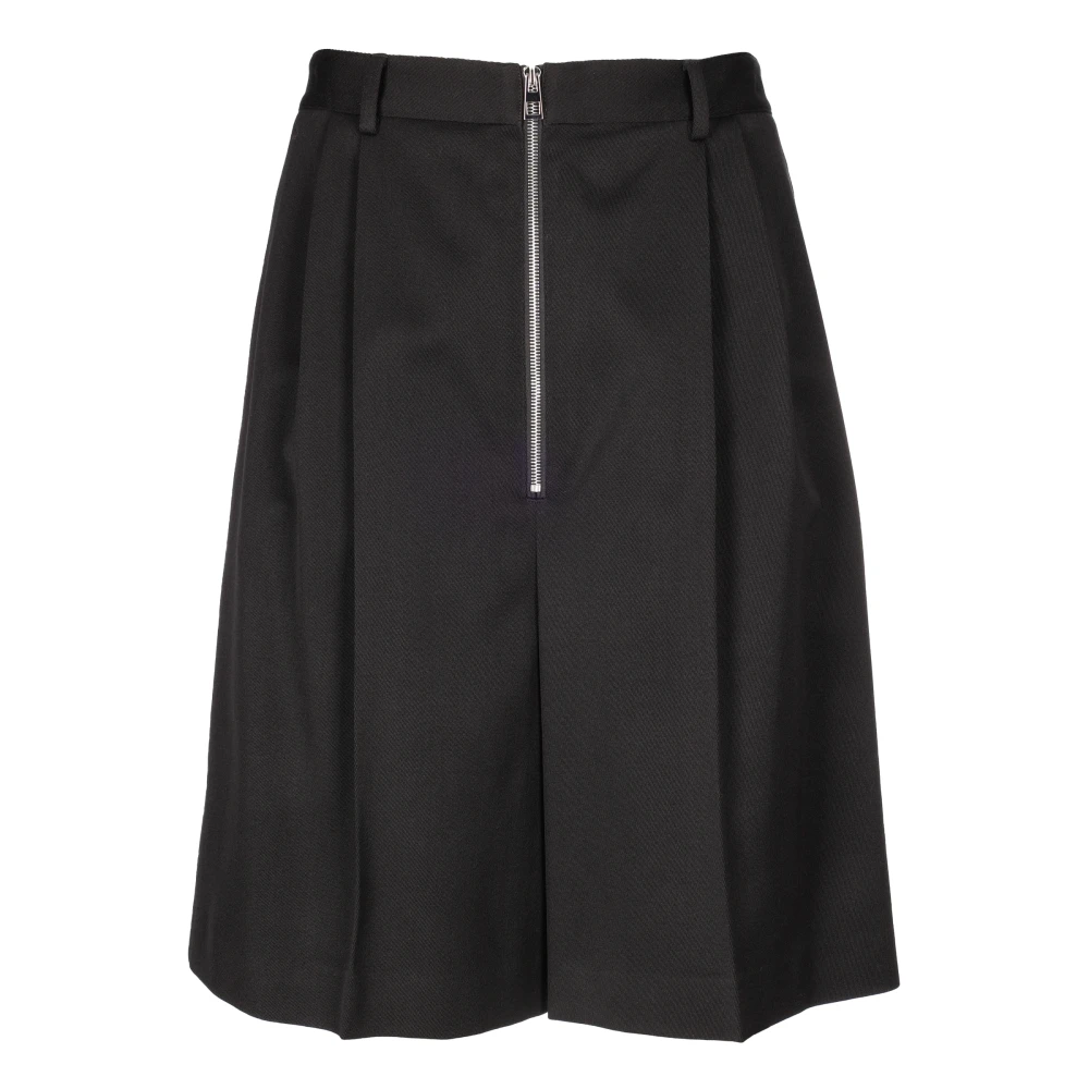 Loewe Zip Bermuda Shorts Oversized Fit Black Heren