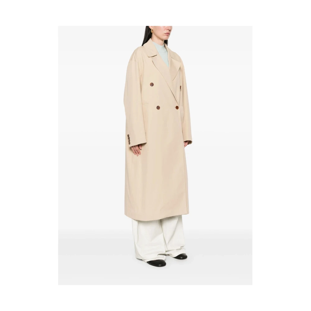LOW Classic Beige Regenkleding Dubbel-Borst Jas Beige Dames