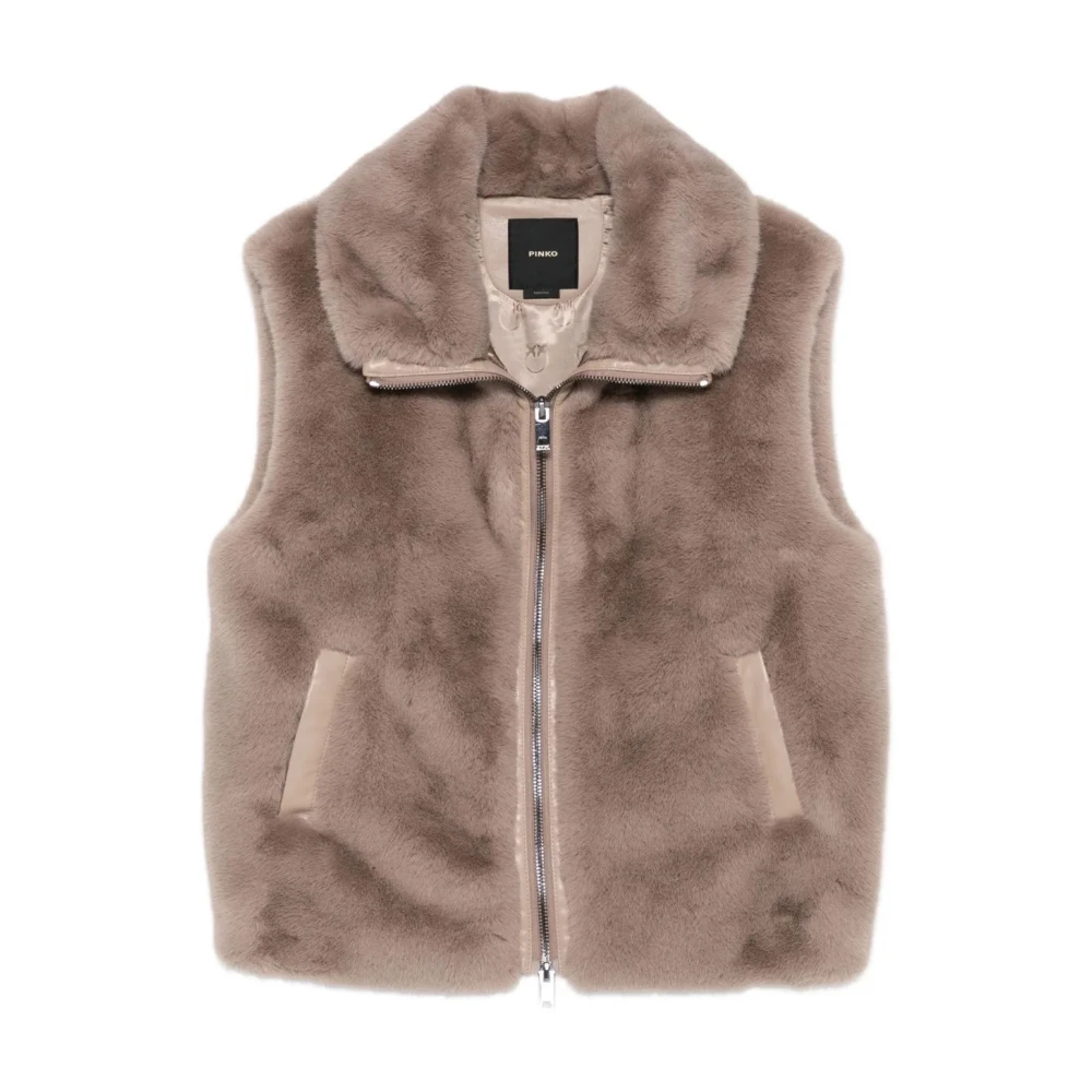 Pinko Women's Brown Deyn Gilet - Waistcoats - S - Jackets