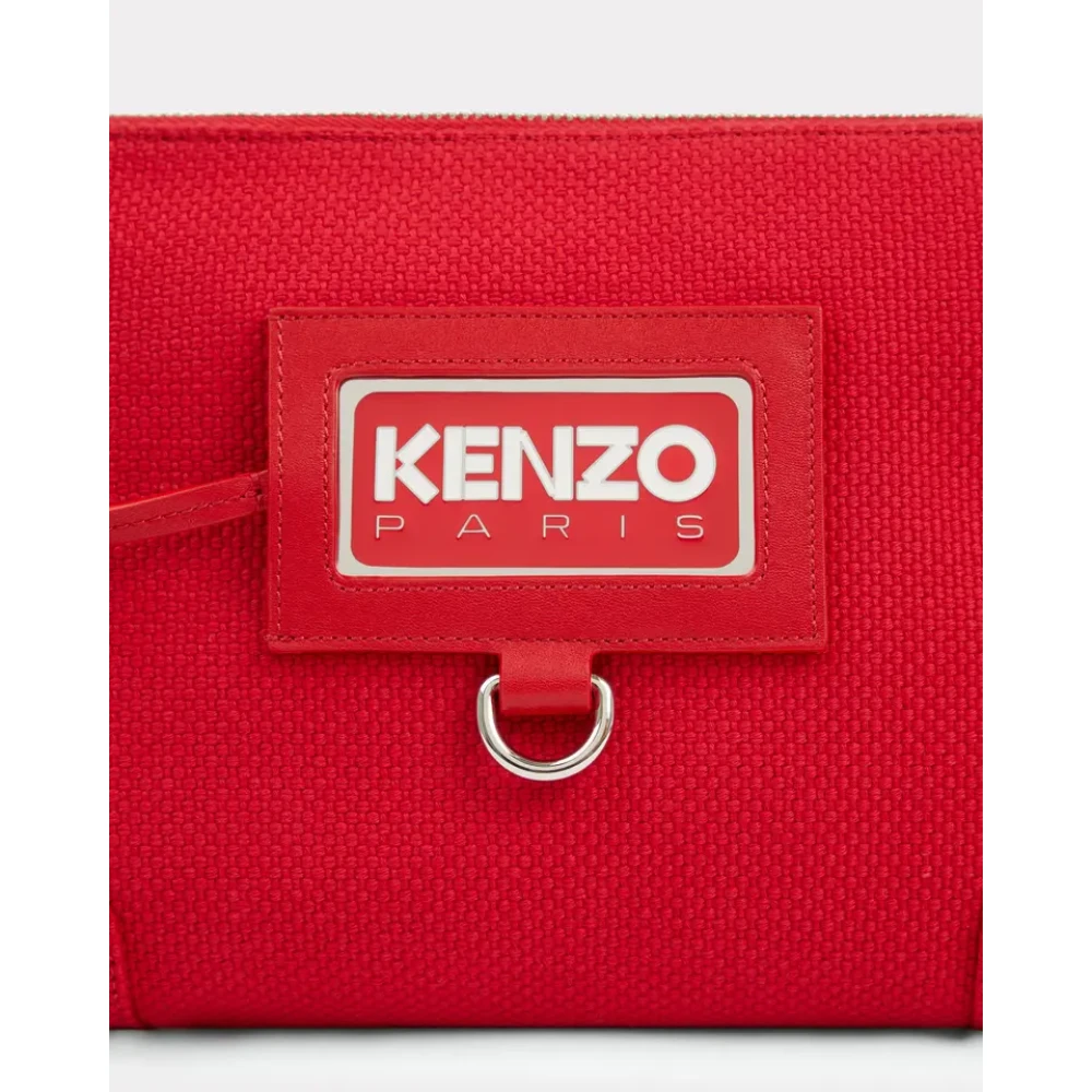 Kenzo Rode tas geïnspireerd op reizen met badgehouder Red Dames