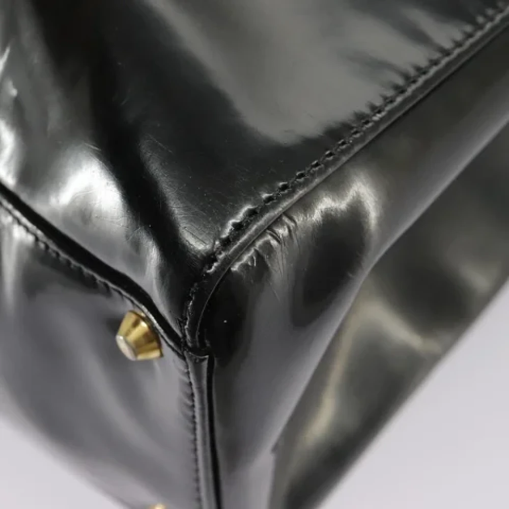 Dior Vintage Pre-owned Leather dior-bags Black Dames