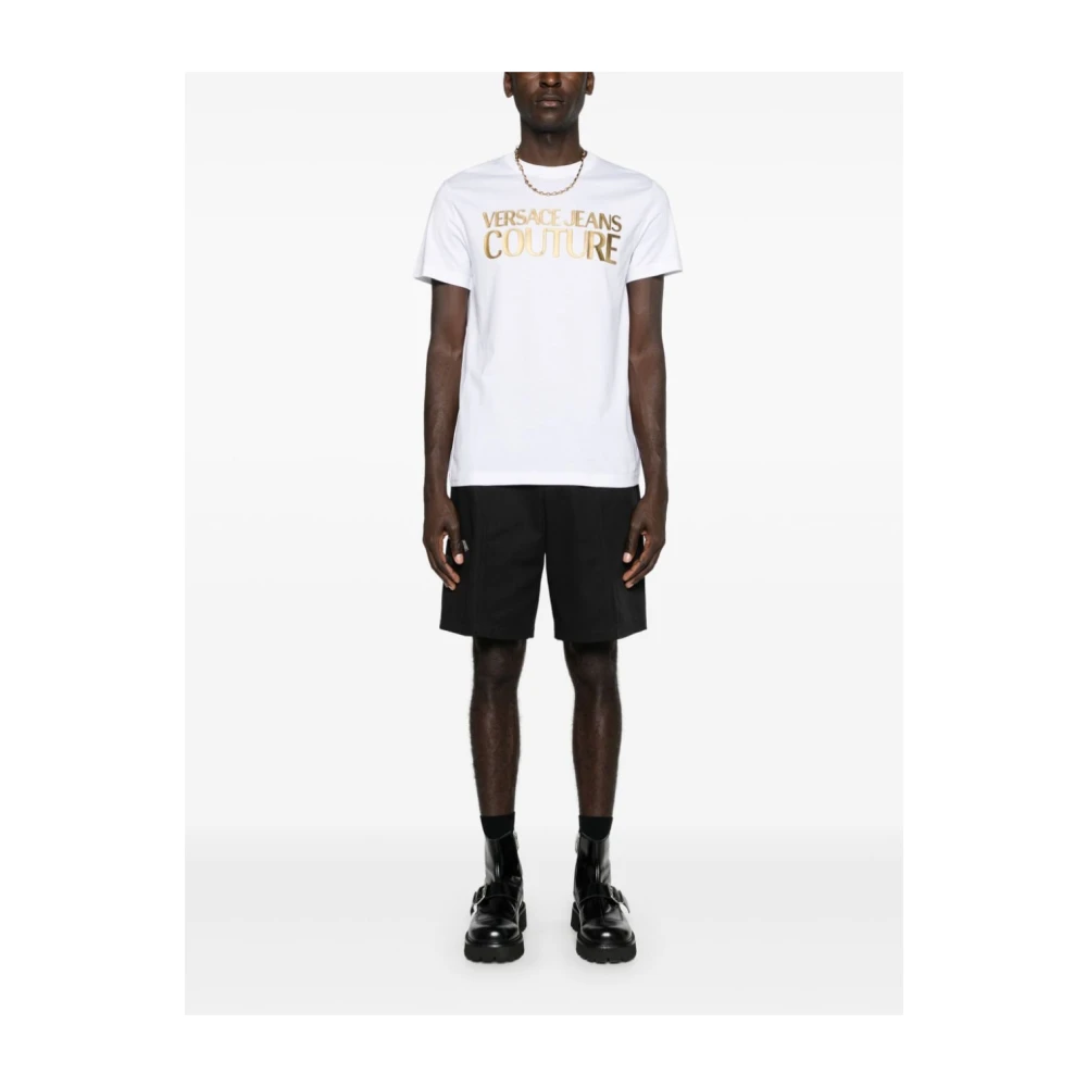 Versace Jeans Couture Witte T-shirts & Polo's voor mannen White Heren