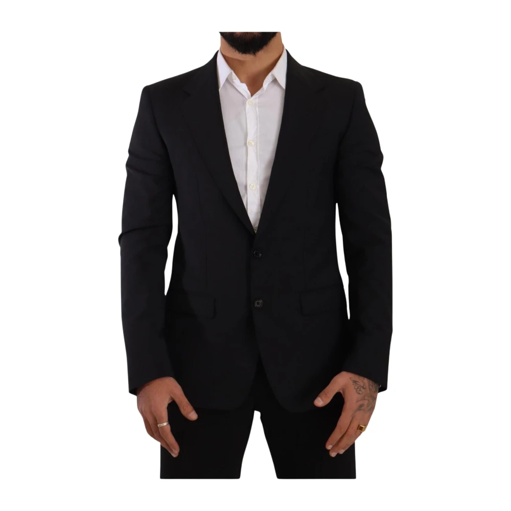 Dolce & Gabbana Black Slim Fit Vest 2 Button MARTINI Blazer - IT48 | M - Image 2
