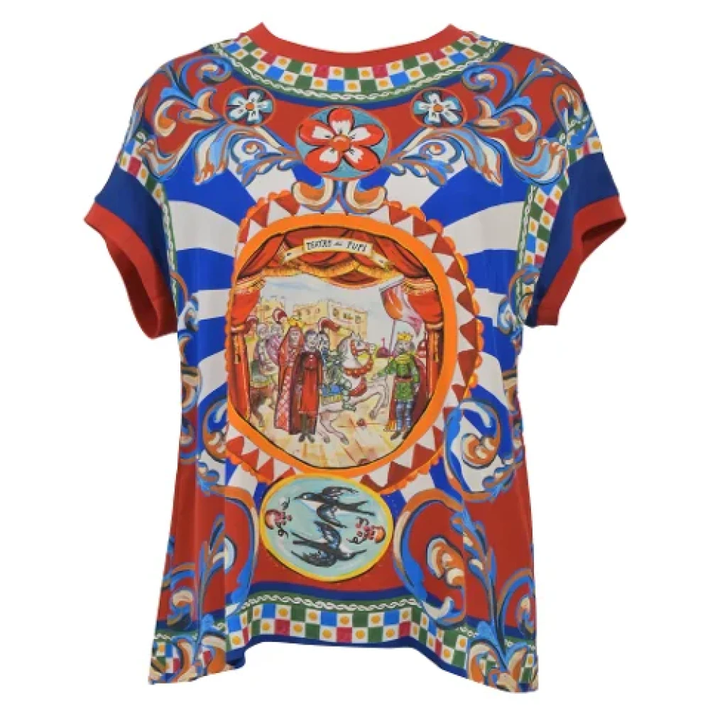 Dolce & Gabbana Pre-owned Silk tops Multicolor Dames