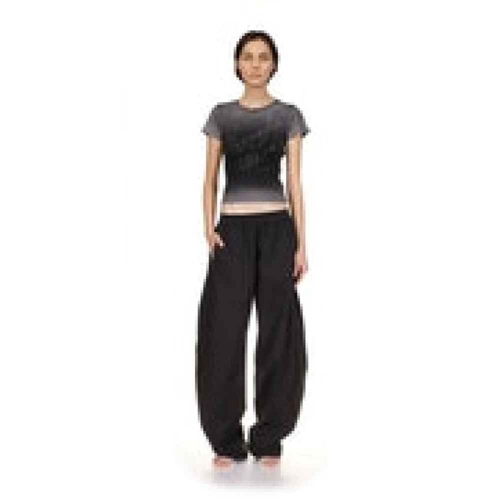 alexander wang Zwarte Track Pants met Piping Black Dames