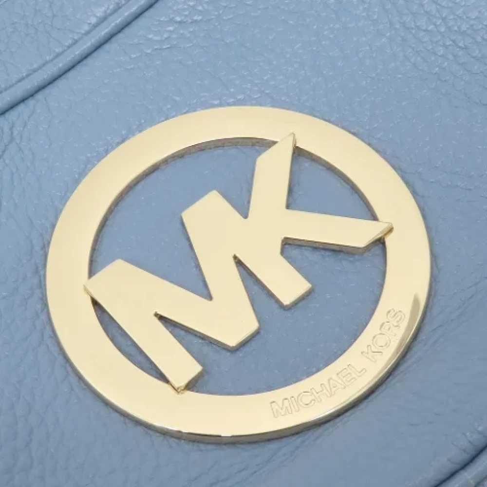 Michael Kors Pre-owned Leather shoulder-bags Blue Dames