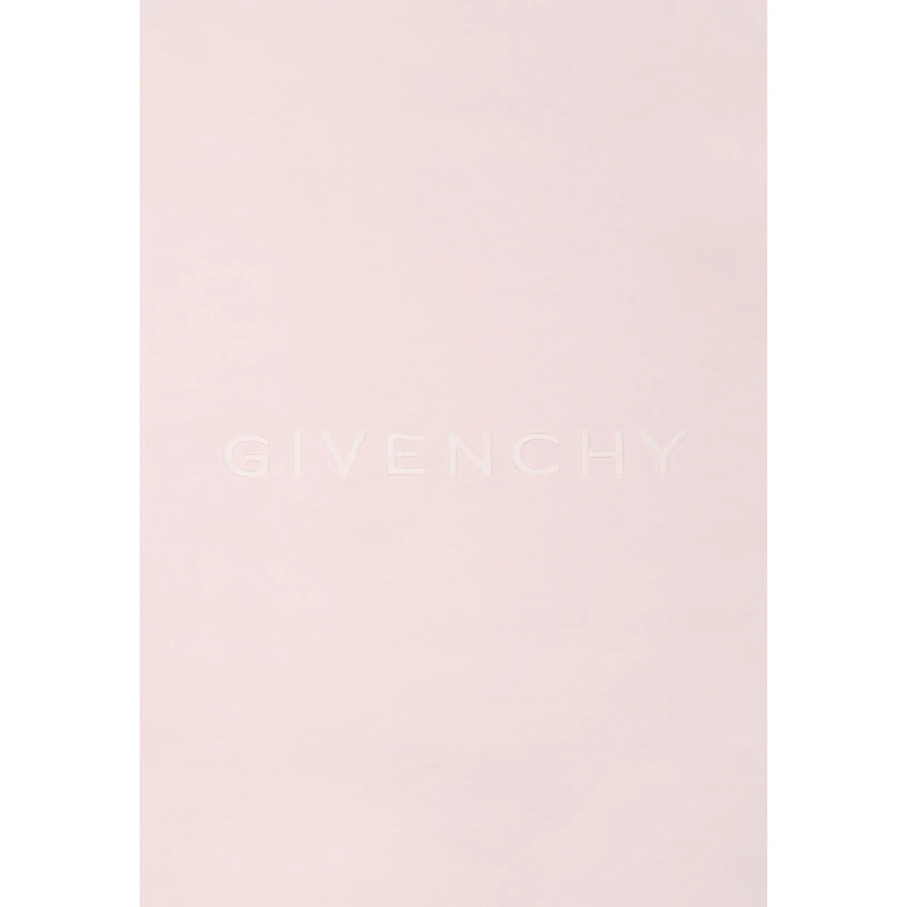 Givenchy Roze Deken 4G Motief Katoenen Jersey Pink Unisex