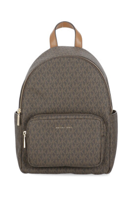 sac-a-dos-marron-avec-logo-dore