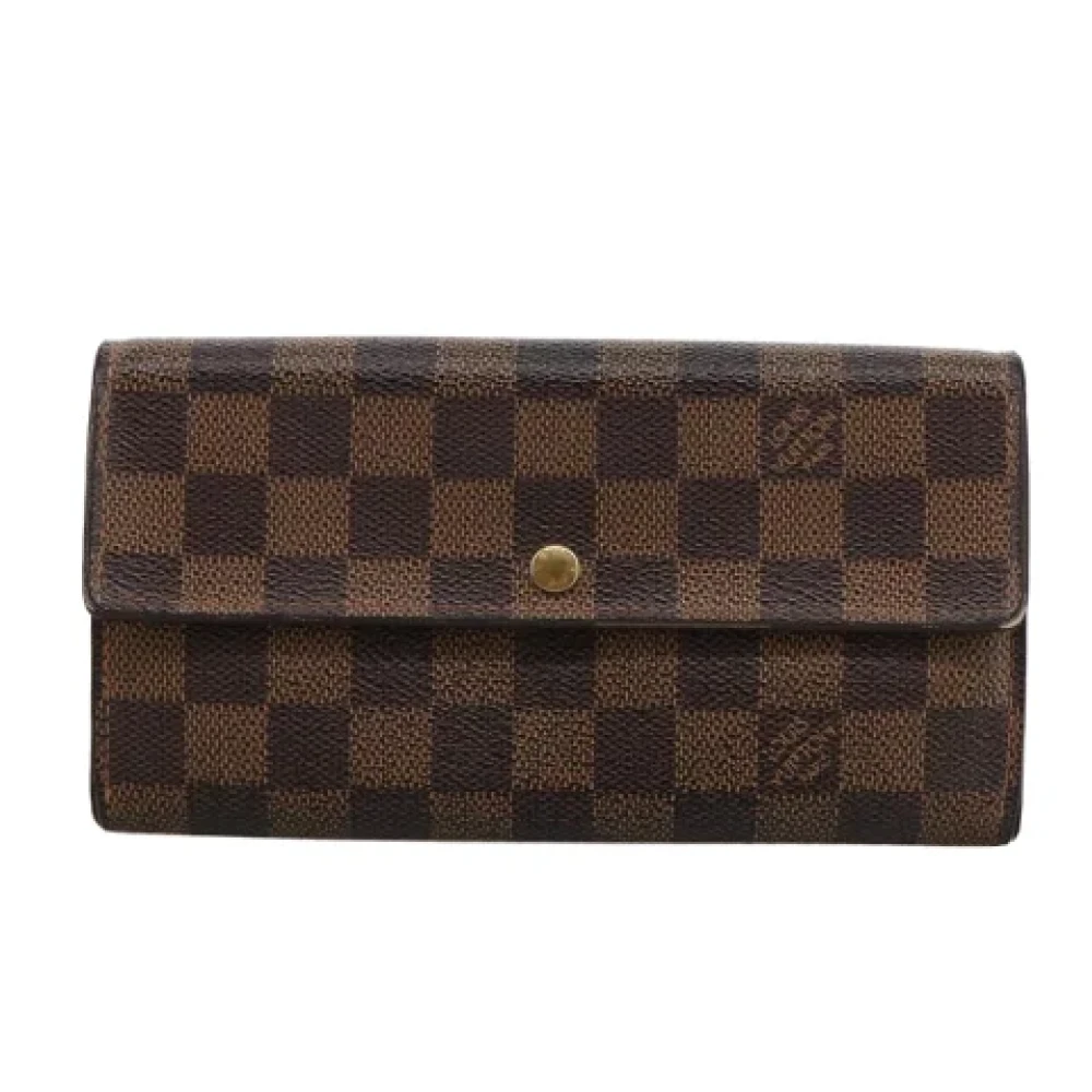 Louis Vuitton Vintage Pre-owned Canvas wallets Brown Dames