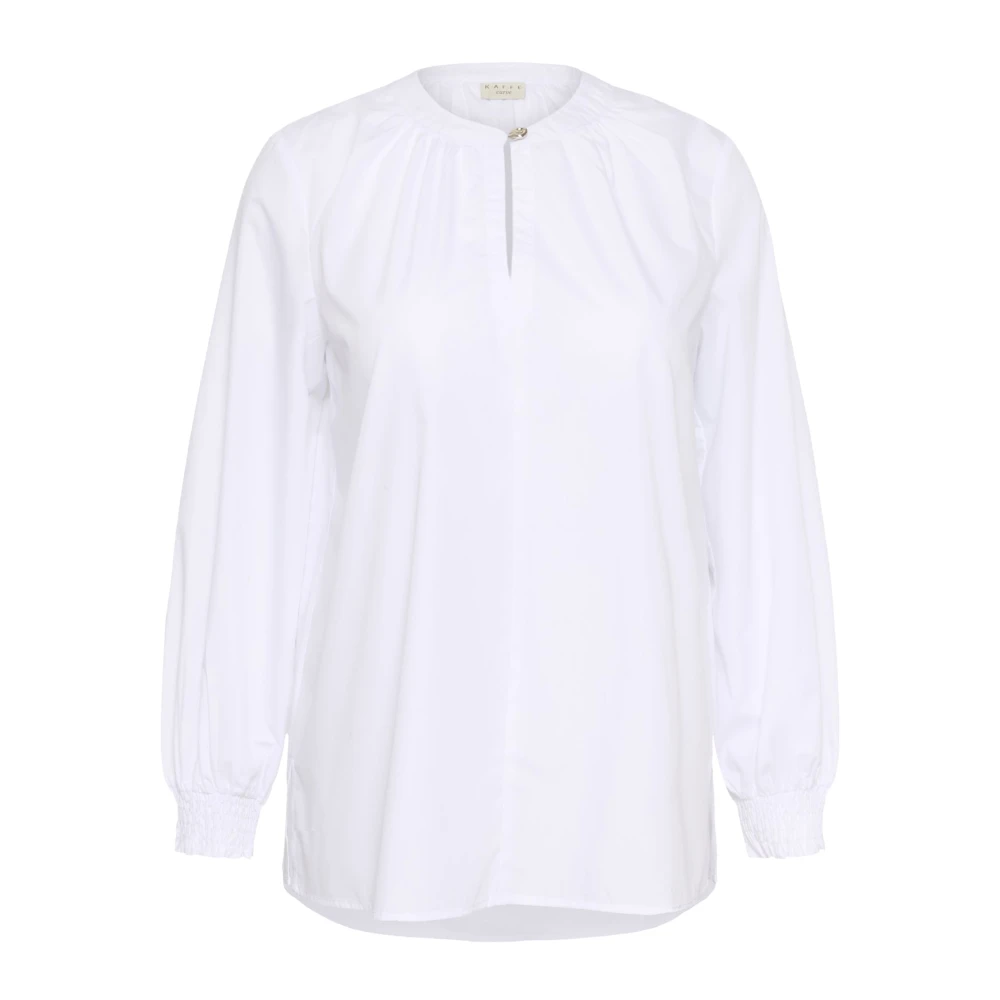 Kaffe Curve Women's White Blouse - Blouses - 4XL - Blouses & Shirts