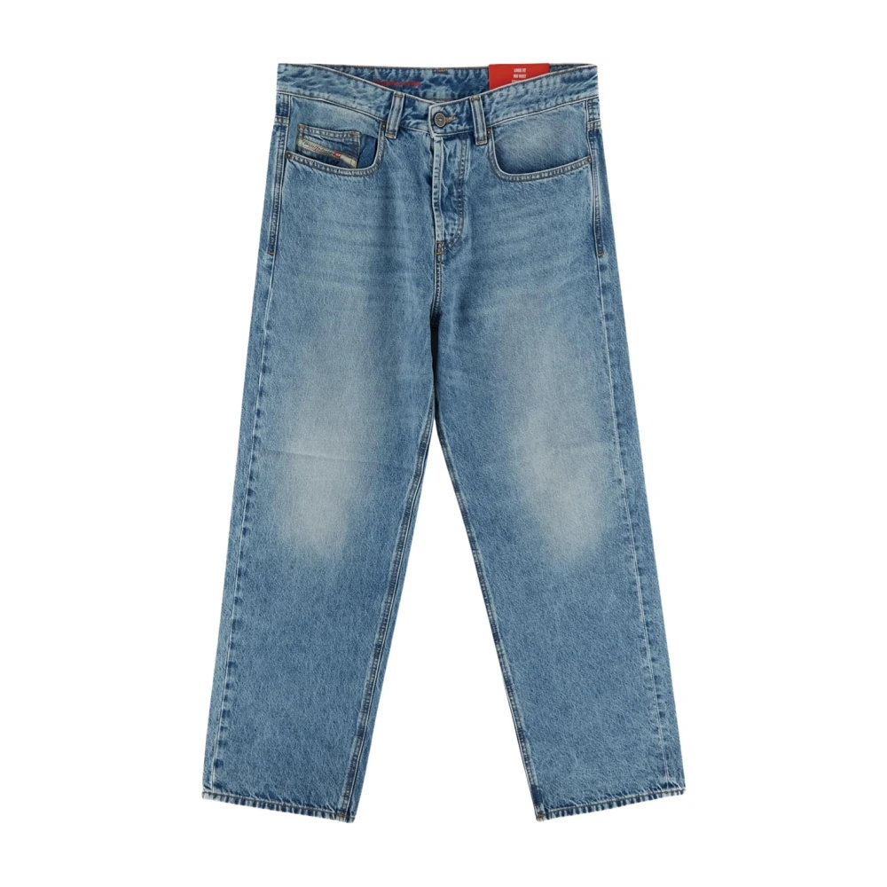 Diesel Men's Blue Cotton Denim Trouser