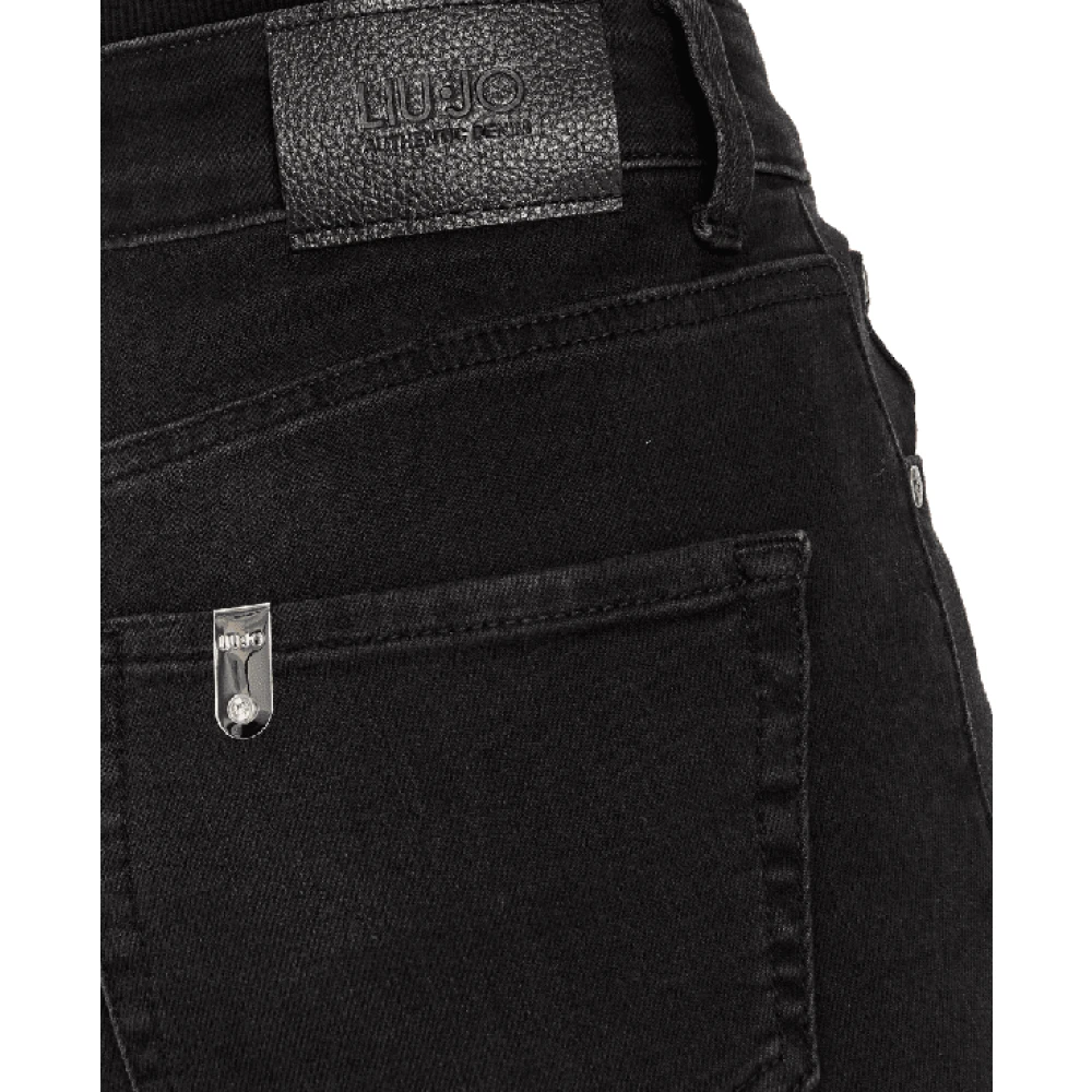 Liu Jo Zwarte Straight Leg Jeans Black Dames