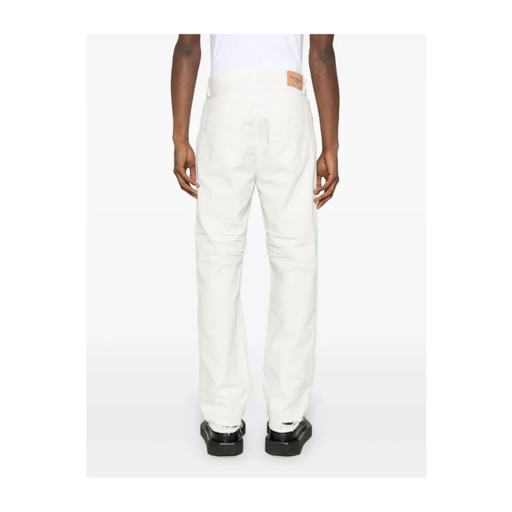 Balenciaga Relaxed Fit Denim Jeans White Dames