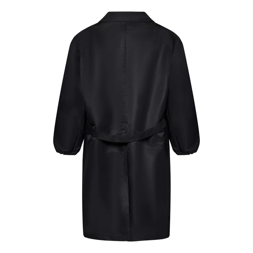Coperni Zwarte Jas met Reverskraag en 3 4 Mouwen Black Dames