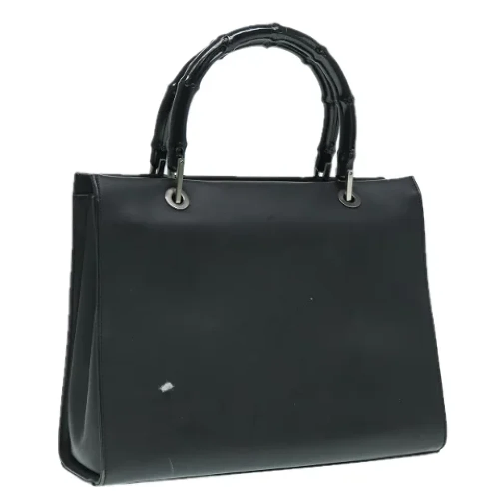 Gucci Vintage Pre-owned Leather handbags Black Dames