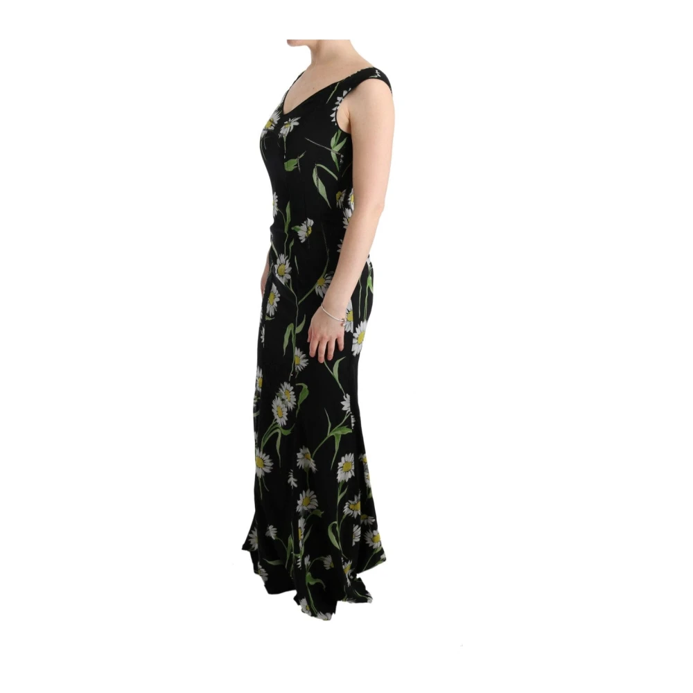 Dolce & Gabbana Prachtige Zijden Jurk Black Dames