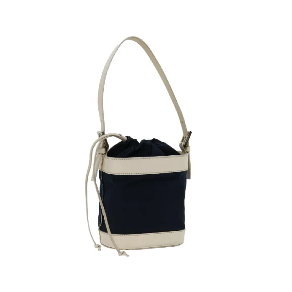 Fendi Vintage Pre-owned Cotton handbags Blue Dames