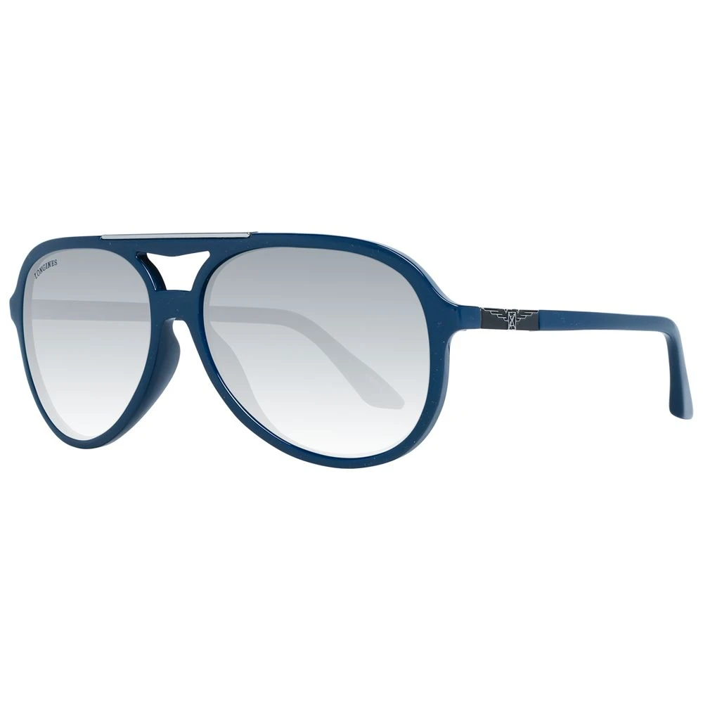 Longines Men's Blue Polarized Aviator Sunglasses