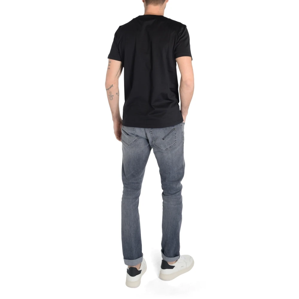 Dondup Klassiek Heren T-Shirt Black Heren