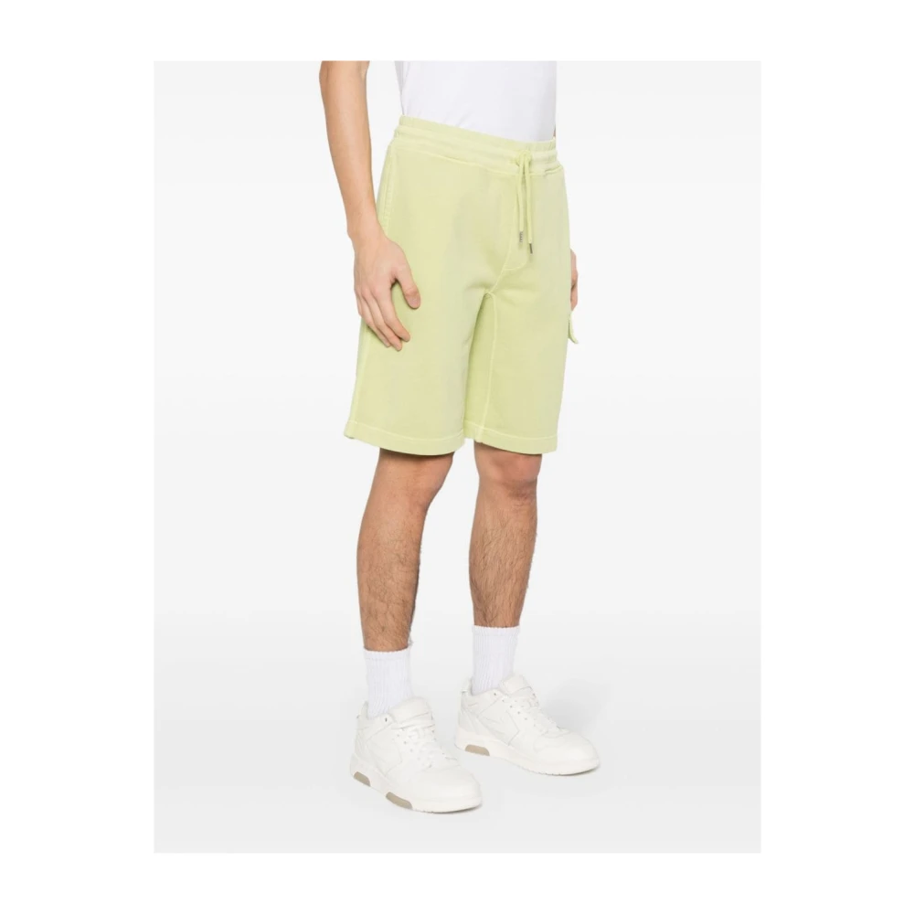 C.P. Company Iconische Lensdetail Cargo Shorts Green Heren