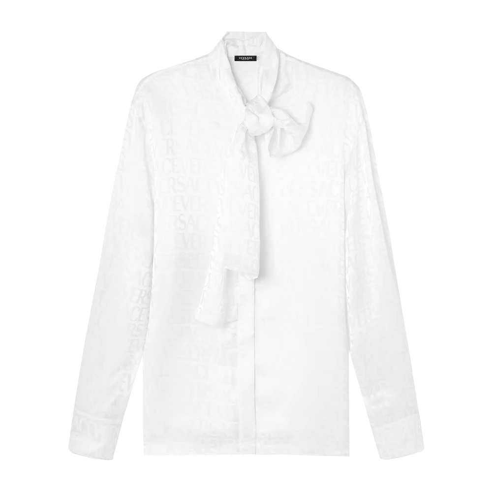 Versace Dameskleding Shirts Wit Aw23 White Dames
