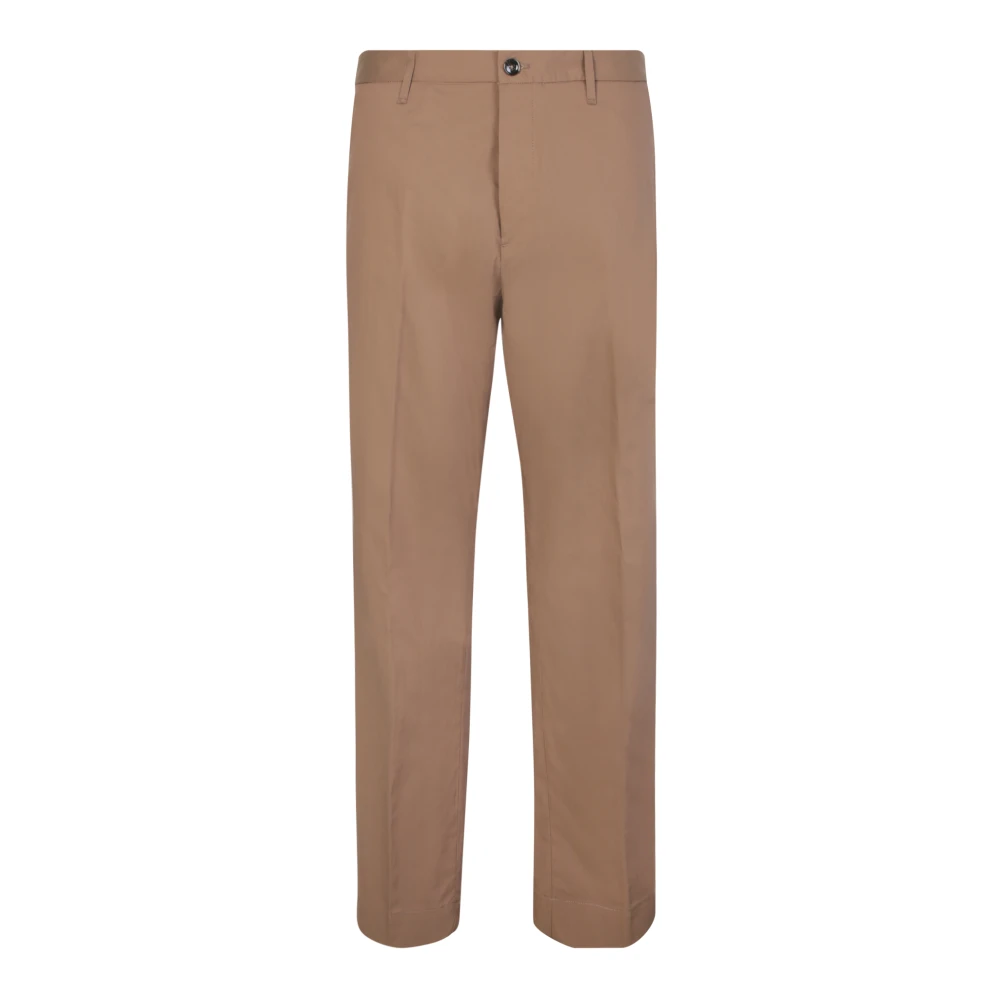 Nine In The Morning Taupe Slim Fit Kostymbyxor Beige, Herr