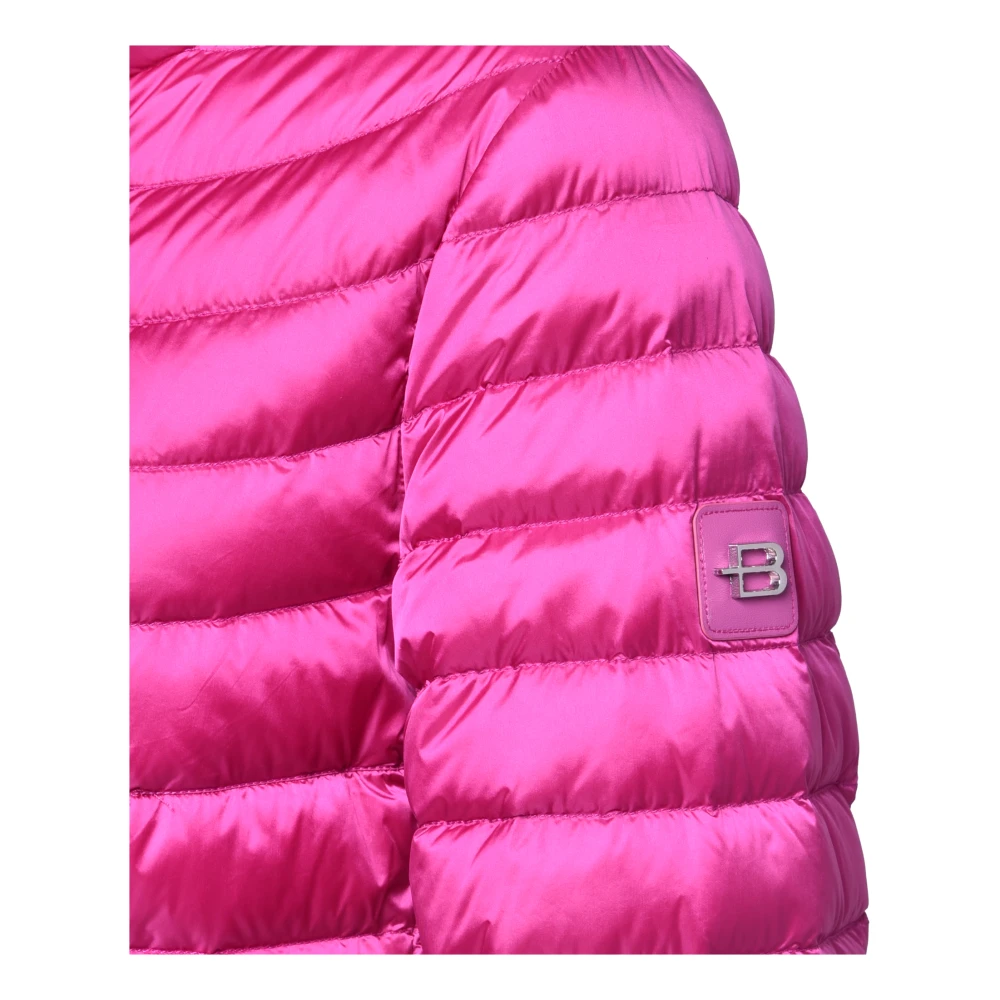 Baldinini Reversible down jacket in fuchsia nylon Pink Dames