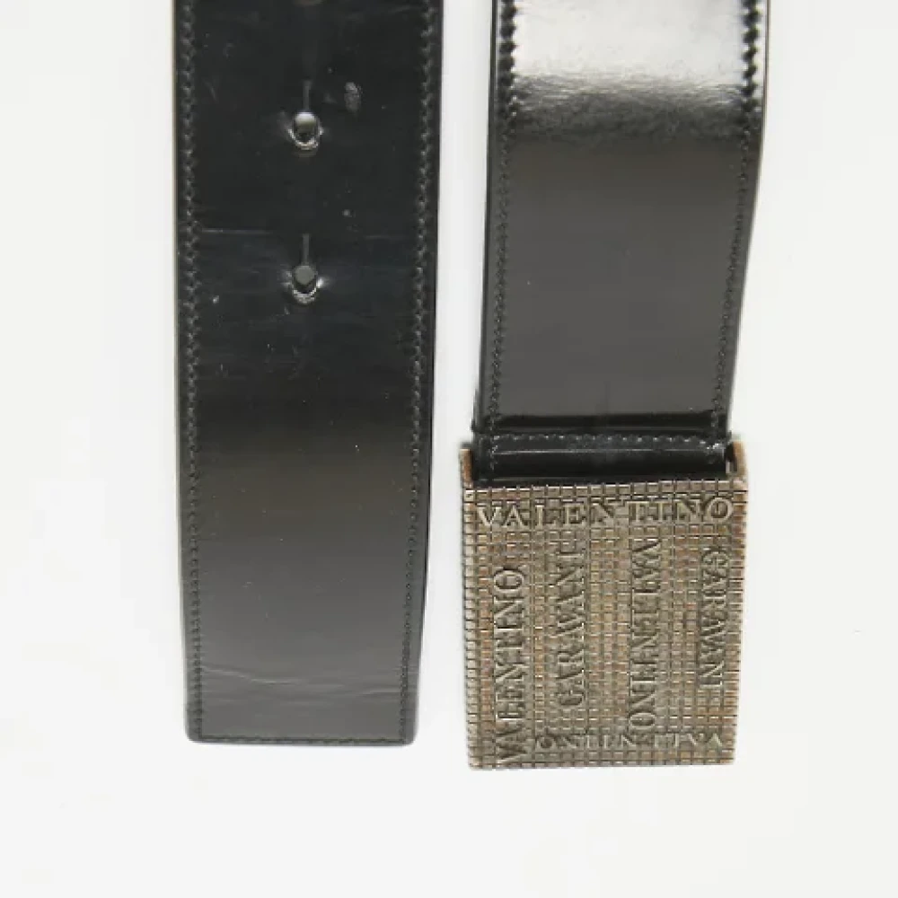 Valentino Vintage Pre-owned Leather belts Black Heren
