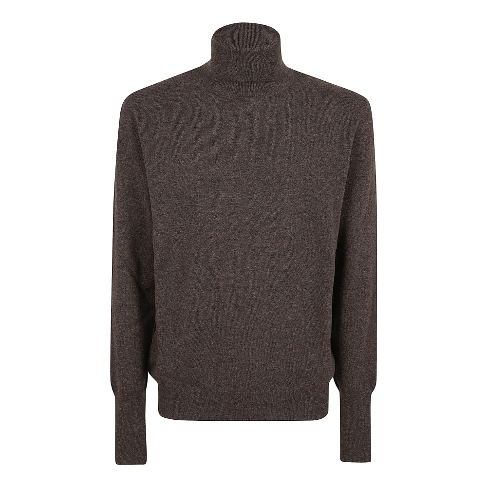 Ballantyne Luxe Cashmere Turtleneck Sweater Brown Heren