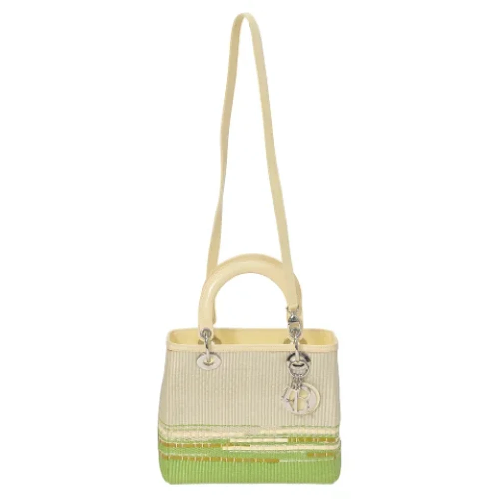 Dior Vintage Pre-owned Leather dior-bags Green Dames