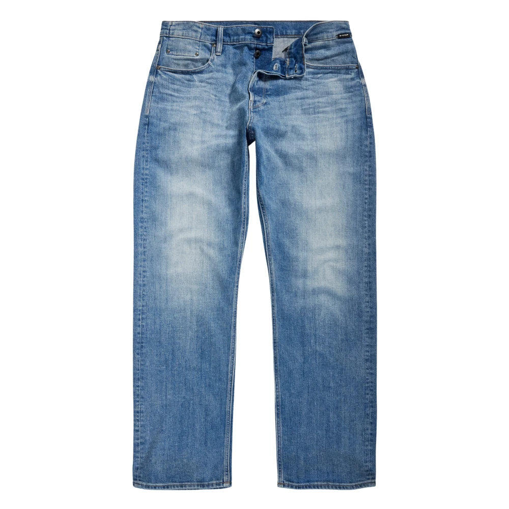 G-Star Regular Straight Fit Jeans met versterkte zakken Blue Heren