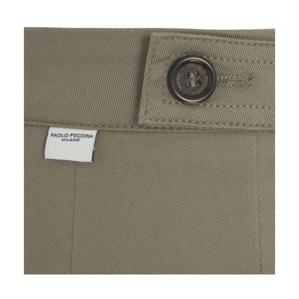 Paolo Pecora Moderne Casual Broek Brown Heren