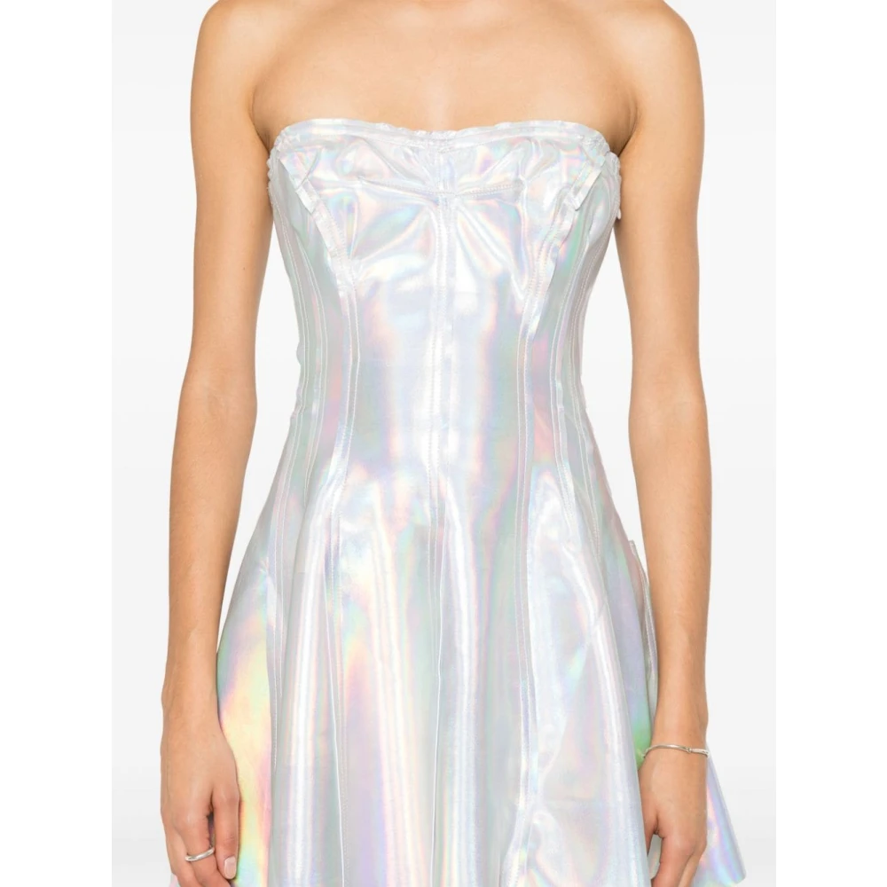 Norma Kamali Witte Jurk voor Vrouwen Aw24 White Dames
