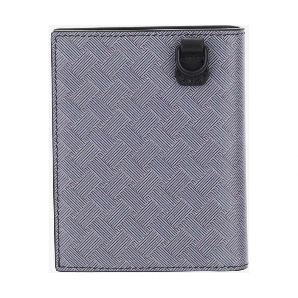 Montblanc Portemonnee van geperst leer met embleemdetail Gray Heren