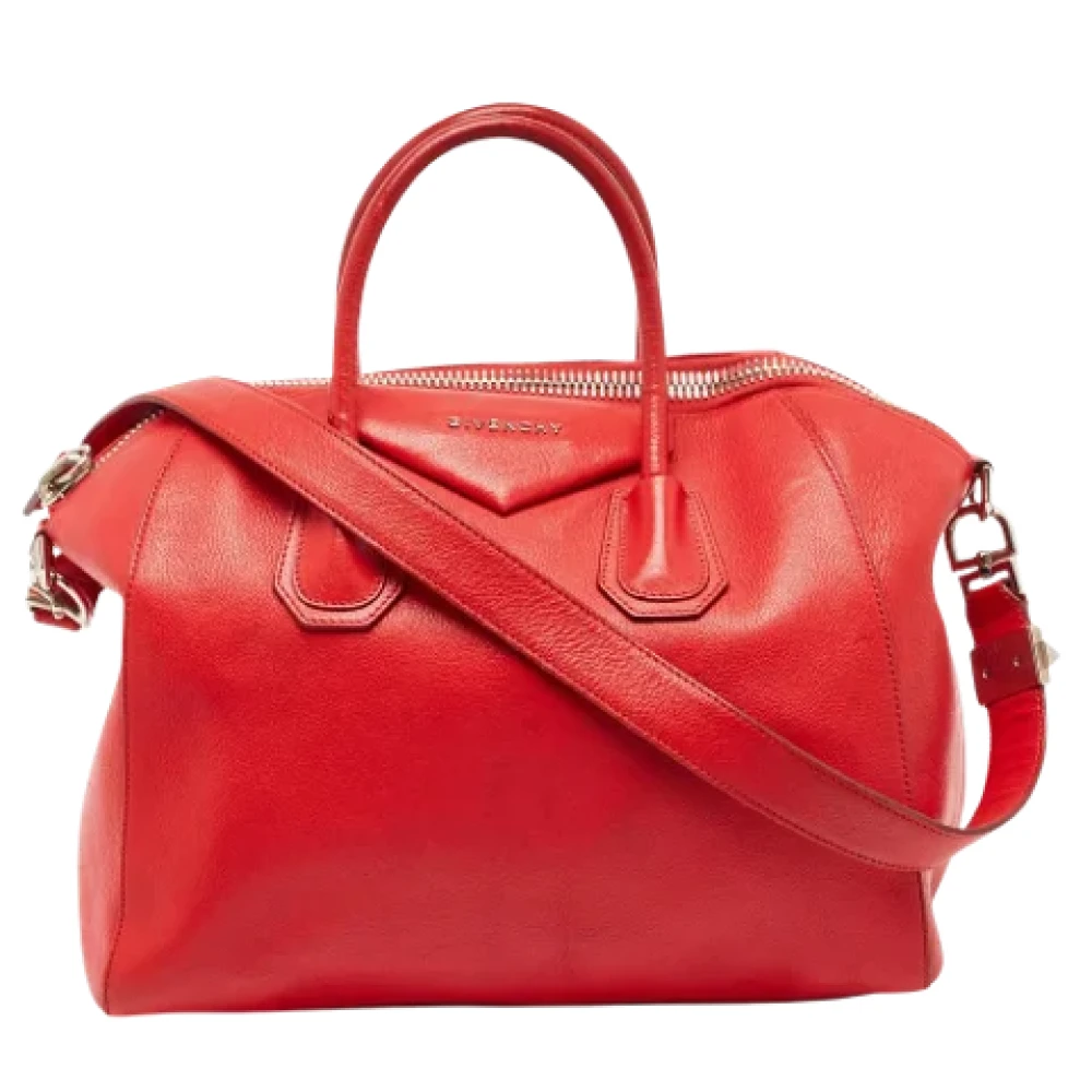 Givenchy Pre-owned Leather handbags Red Dames