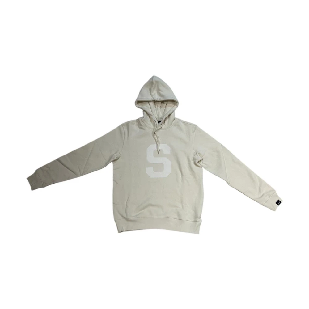 Sun68 Katoenen Hoodie Toon-op-toon Gray Heren