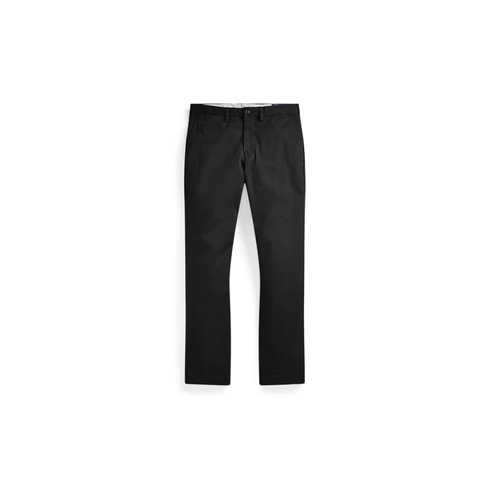 Polo Ralph Lauren Men's Black Slim-Fit Trousers, W38 L34, Stylish Trousers For