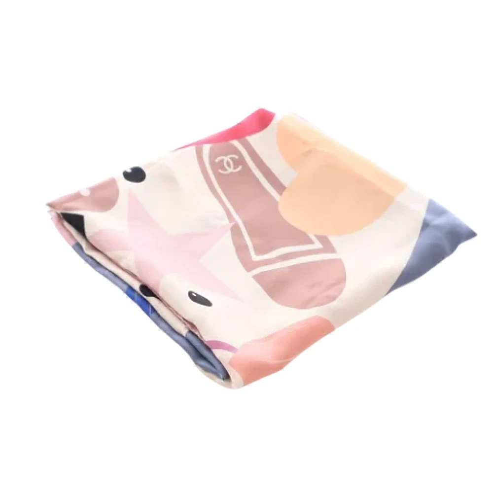 Chanel Vintage Pre-owned Silk scarves Multicolor Dames