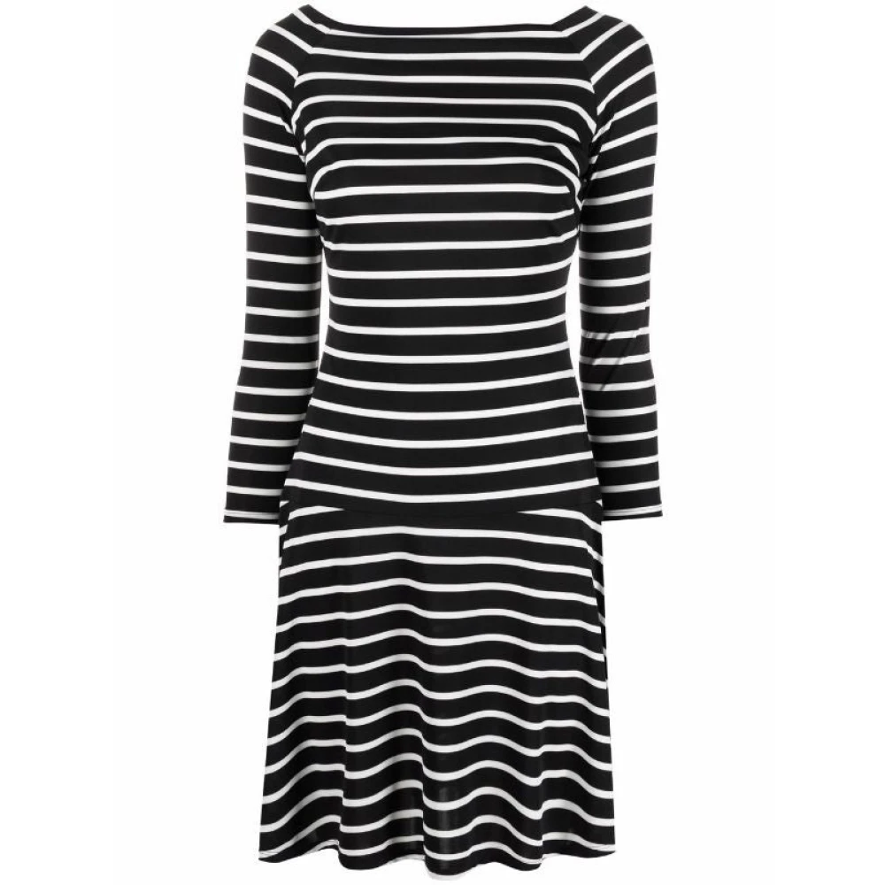 Ralph Lauren 3 4 Mouw Jurk voor Overdag Black Dames