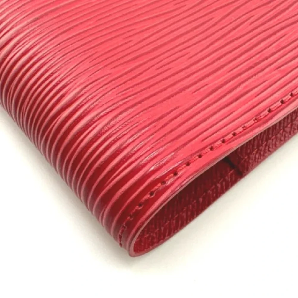 Louis Vuitton Vintage Pre-owned Leather home-office Red Dames