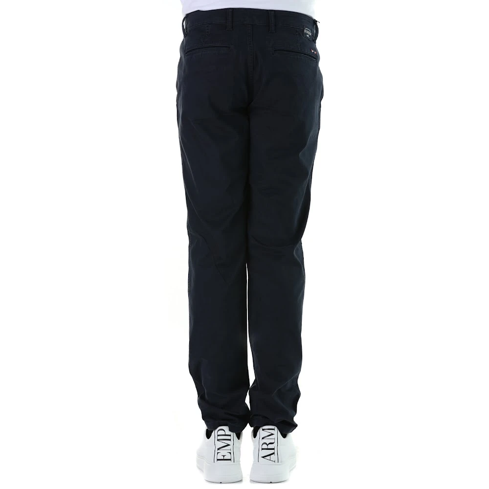 Napapijri Blauwe Herenbroek met Draad Blue Heren