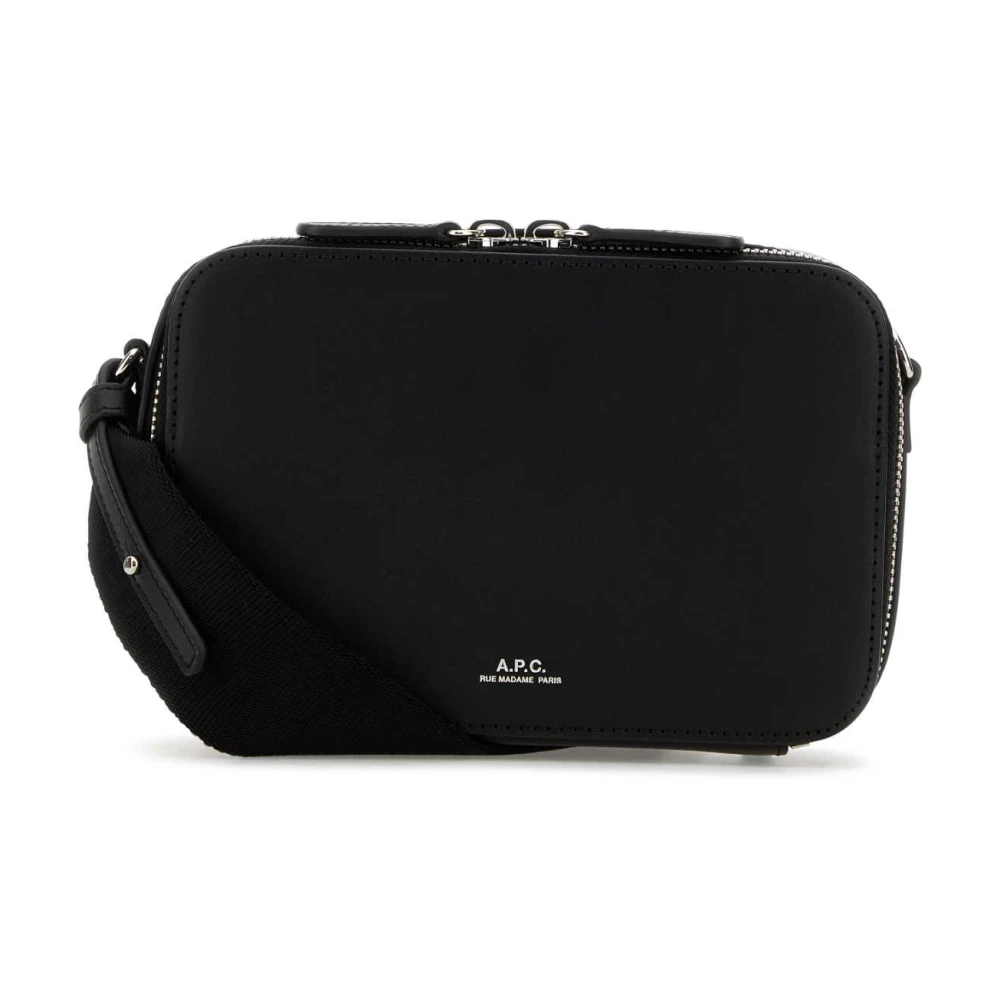 A.p.c. Soho Crossbody Tas van Zwart Leer Black Dames