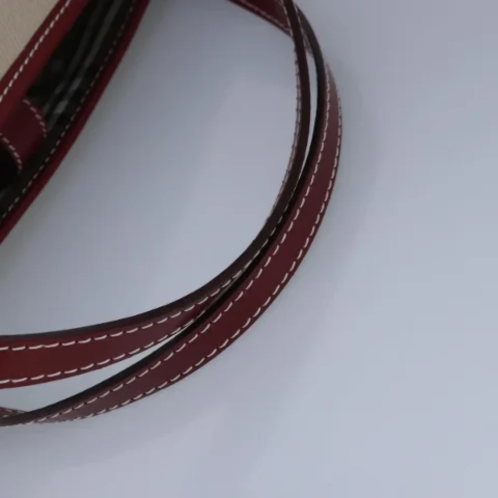 Burberry Vintage Pre-owned Canvas handbags Beige Dames
