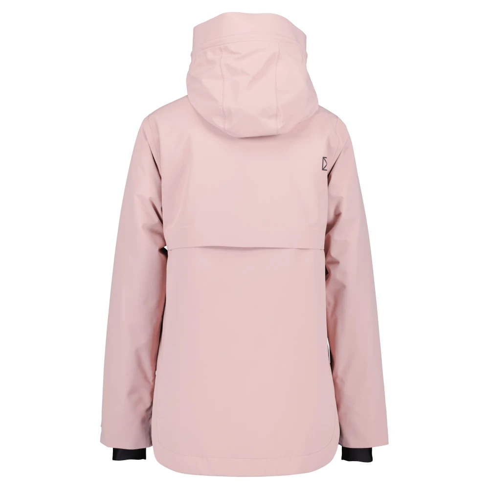 Didriksons Verstelbare Hooded Jacket met zakken Pink Dames
