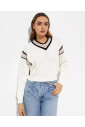 pull-creme-elegant-a-rayures