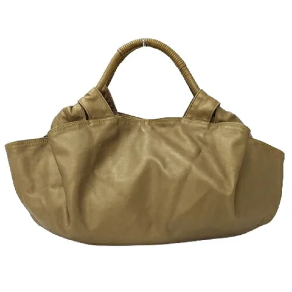 Loewe Pre-owned Leather handbags Beige Dames