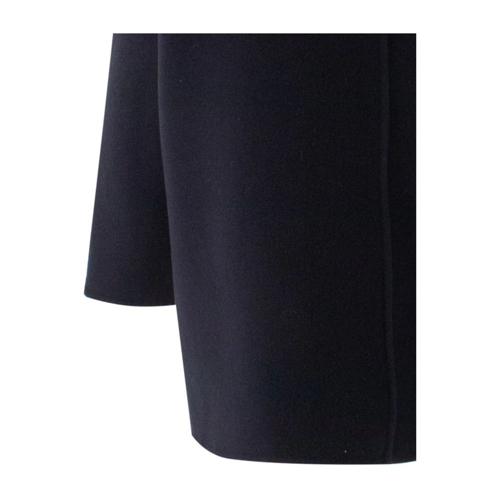 Fabiana Filippi Asymmetrische Compacte Stof Cape Blue Dames