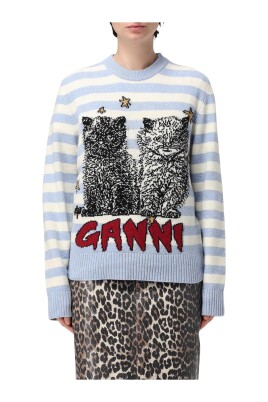 cat-stripe-knit-sweater